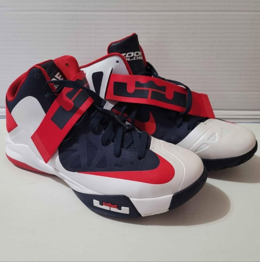 Nike LeBron Zoom Soldier 6 'USA' Olympics Men’s Size 11.5 No Box, Excellent Cond